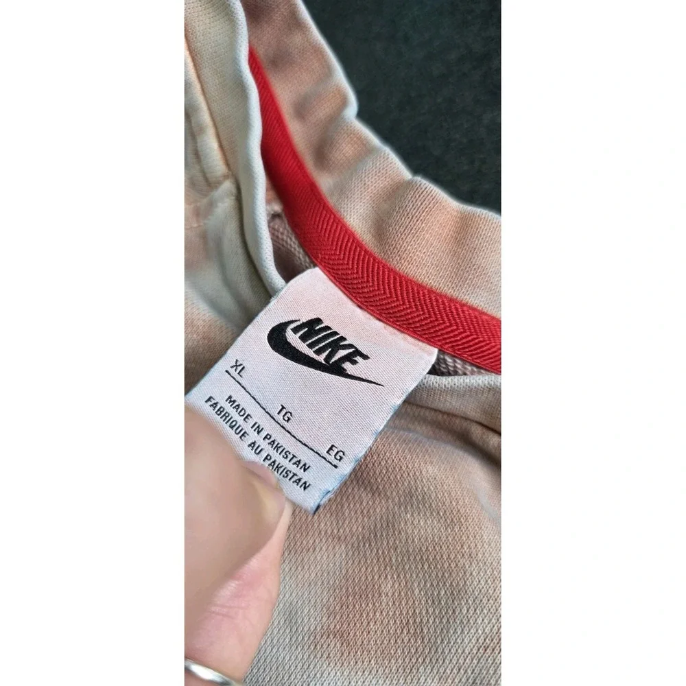 Nike From Beaverton W/ Love Orange Tie Dye Crew Sweatshirt YXL/WXS Pullover Boho